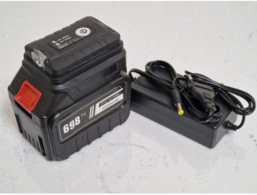 Акумуляторна батарея збільшена до 30000 mAh для інструменту Makita 18-21V із зарядкою USB 3А*2, ліхтариком та блоком зарядки